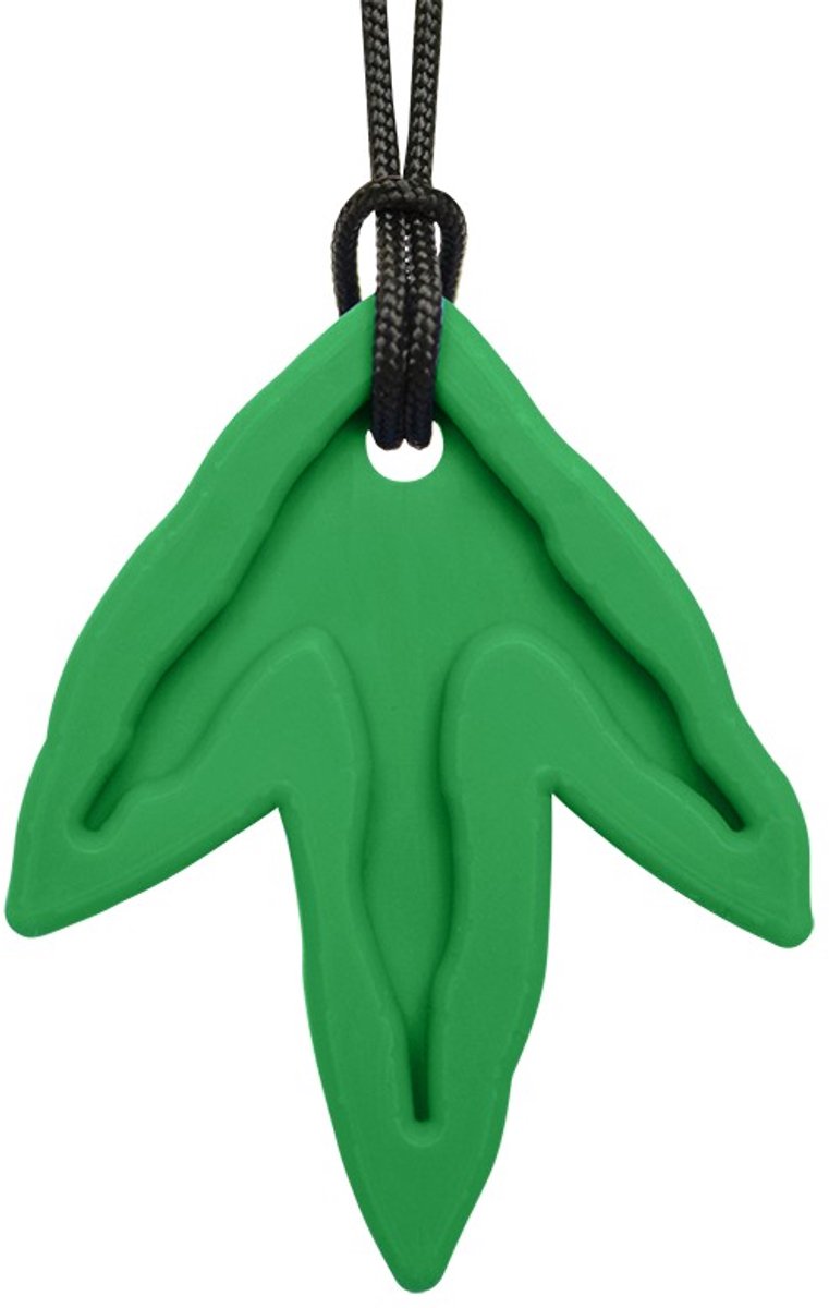 ARK Therapeutic kauwketting dino-sporen groen sensorisch speelgoed.