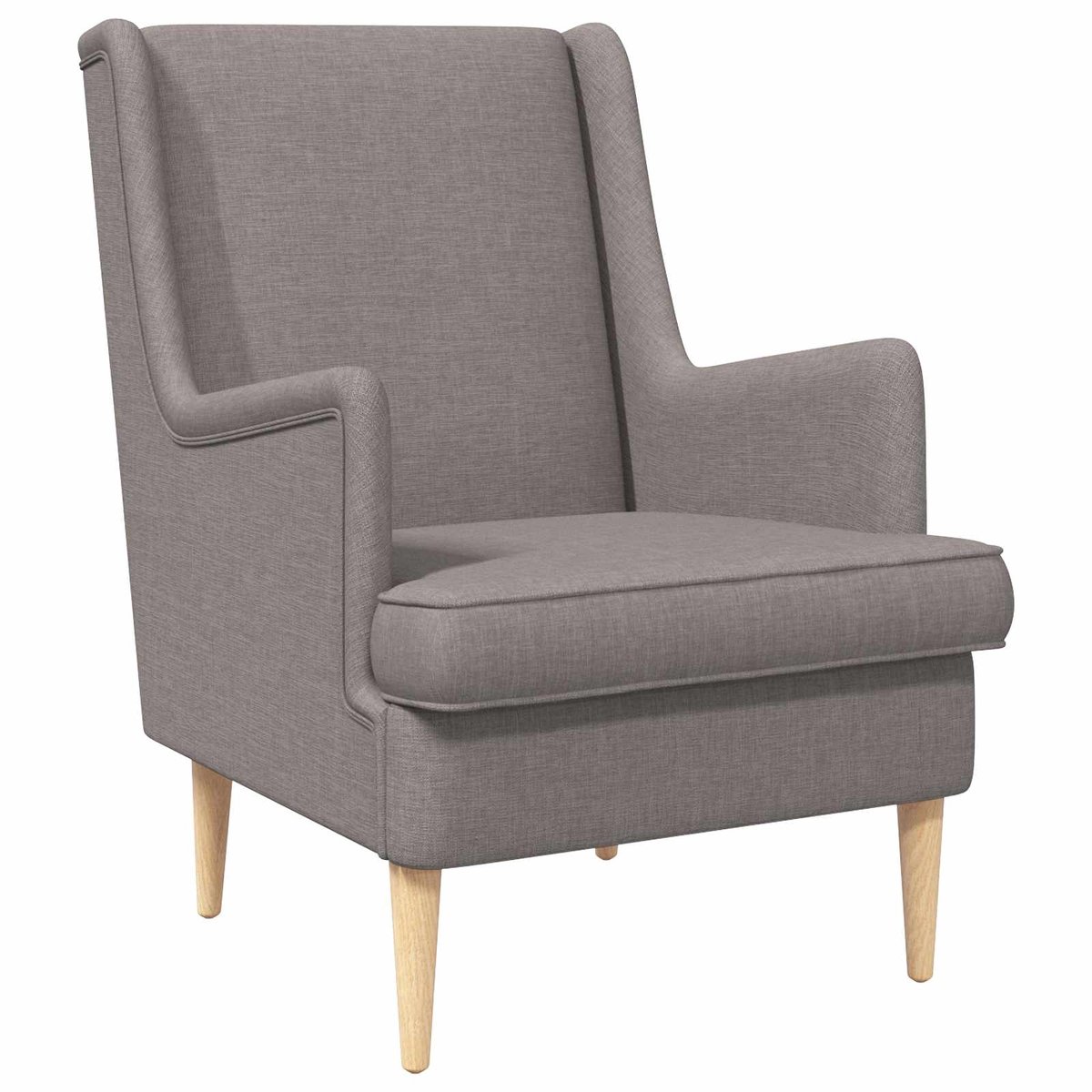vidaXL Fauteuil - Taupe - Stof