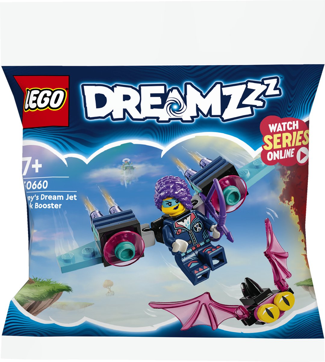 LEGO DREAMZzz - Zoey's jetpackbooster & Z-Blob en Bunchu spinontsnapping Constructiespeelgoed