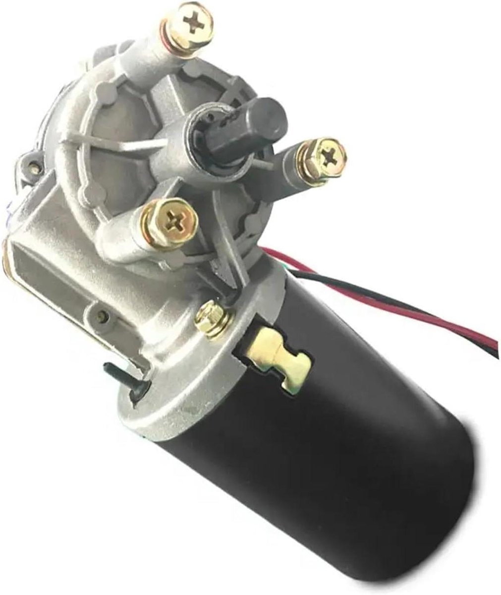 Motor met wormaandrijving - DC motor - Automatische deuren - Hoge koppelreductie - 12V 60W - Metaal
