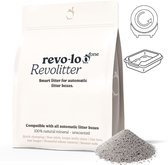 Revolitter - Kattenbakvulling voor Automatische Kattenbak - Kattengrind - Kattengrit - Klontvormend - 5 L - 99,5% Stofvrij - Actieve Kool