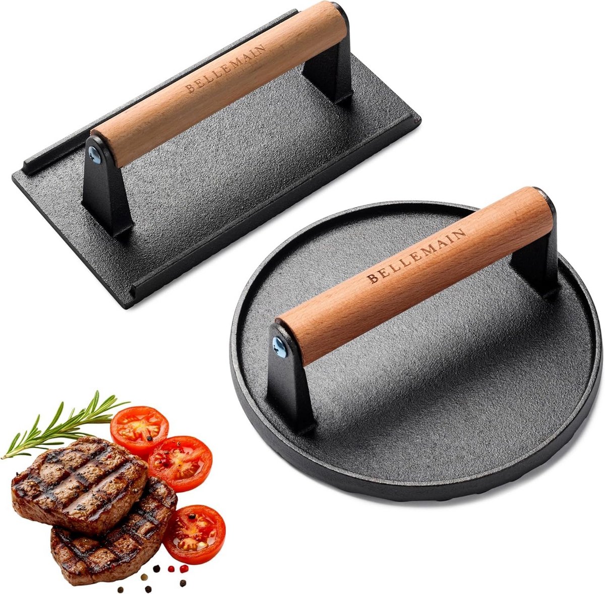 Stevige Grillpers Set voor Perfect Gegrilde Producten - Non-stick