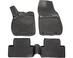 | 3D Rubber Mats Car Mats Floor Mats Compatible with Zafira C Tourer 2011-2019, Individual Fit with High Edge cca 4-5 cm, All-Weather 4-Piece, Premium Quality