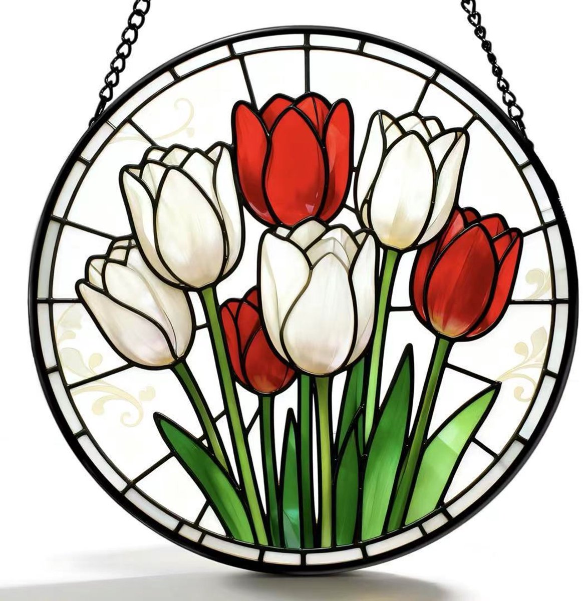 Glazen Zonnevanger | Transparante maanvormige zonnevanger/dromenvanger | Elegante raamdecoratie die een warme sfeer in huis creëert | Woondecoratie | 16 cm | Stijl 33