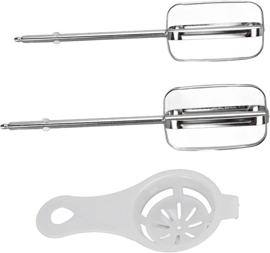 Mixer Opzetstukken - Klopperbladen Mixer - Ingrediënten Mengen - Vaatwasmachinebestendig - 24D x 16B x 5H cm - Zilverkleurig — afbeelding 2