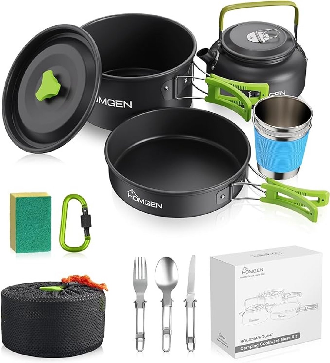 Compacte Campingkookset voor 2-3 Personen