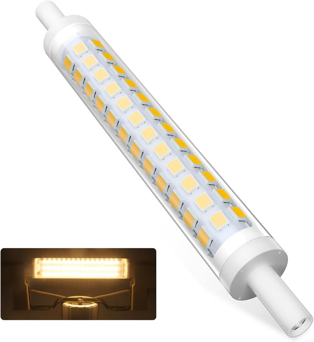 R7S LED Lamp 118mm Dimbaar 9W Warm Wit 3000K - Vervanger voor 90W Halogeen J118