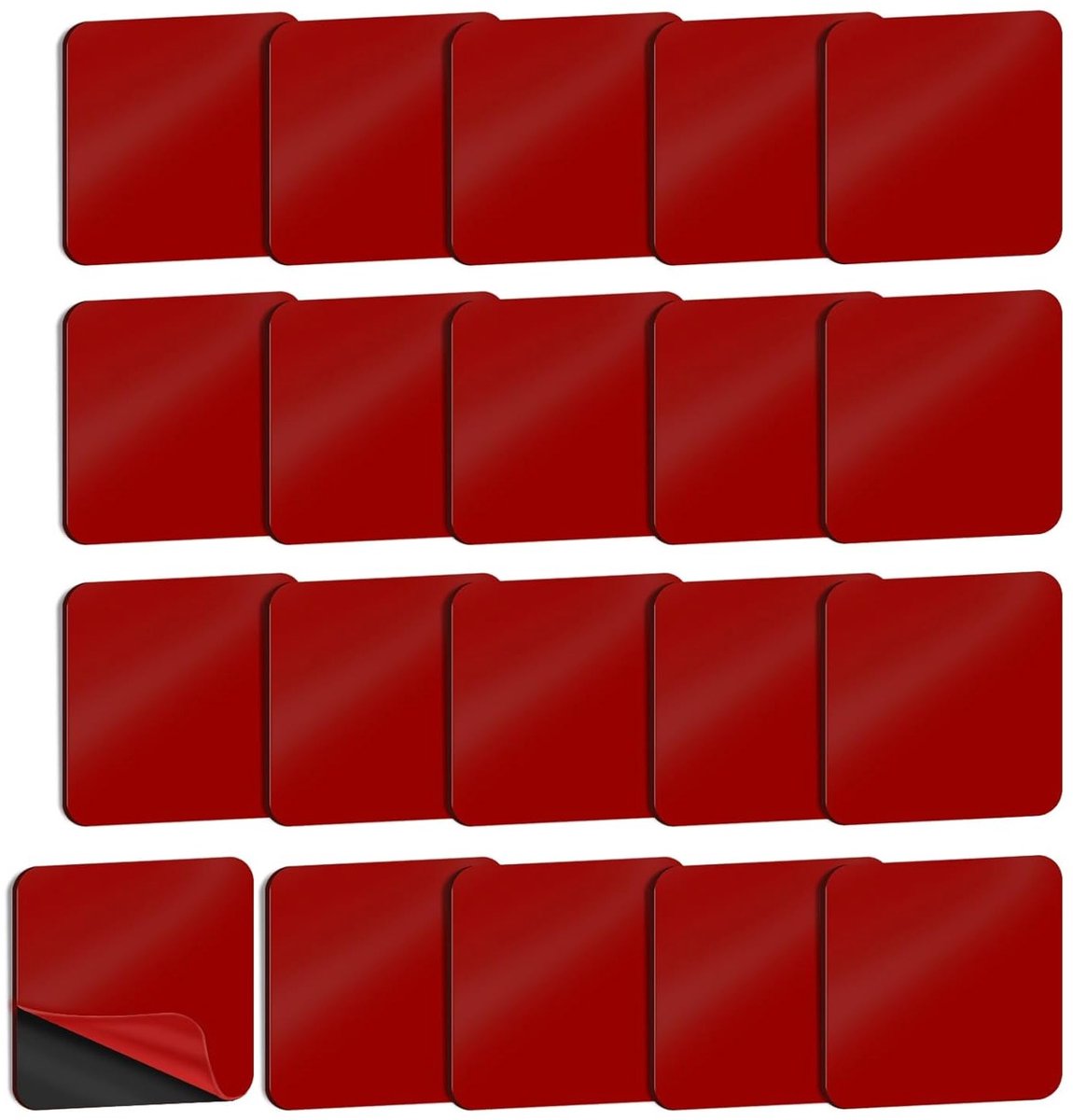 20 Stuks Zwarte Dubbelzijdige Zelfklevende Montagepads, Waterproof Schuim Pads voor Muren en Beelden, Sterke Hechting voor Thuis en Kantoor