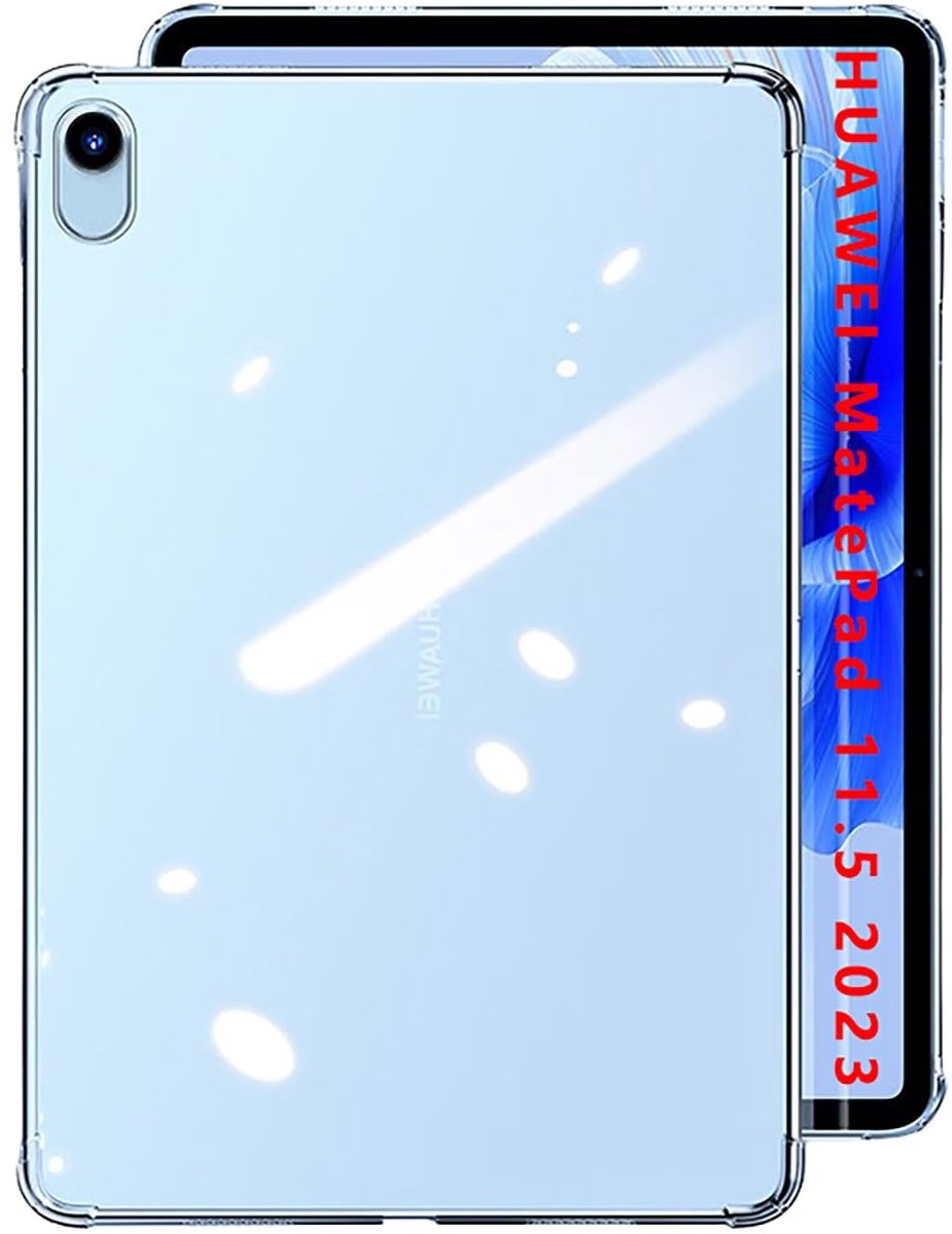 ONF3 - Huawei MatePad 11.5 2023 Clear Case - Zachte TPU Hoes - Lichtgewicht Bescherming - Transparant - Shockproof Cover - Compatibel met Huawei...