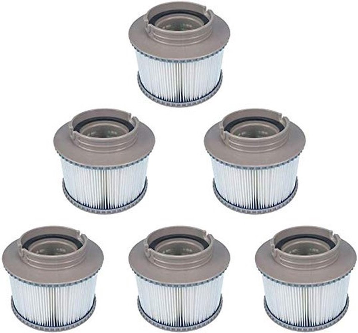 aladdien - Reservefilters - Zwembadfilter - Eenvoudig te reinigen - Filtercartridge - Voor spa's en zwembaden - Vervangingsset - 6 stuks
