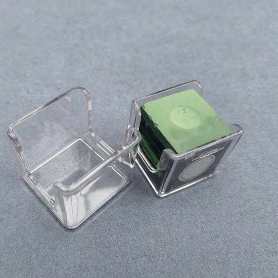 Krijt Opbergdoos - Pool Krijt Houder - Biljart Spel - Stevige Acryl Structuur - 2 Stuks - Transparant — afbeelding 5