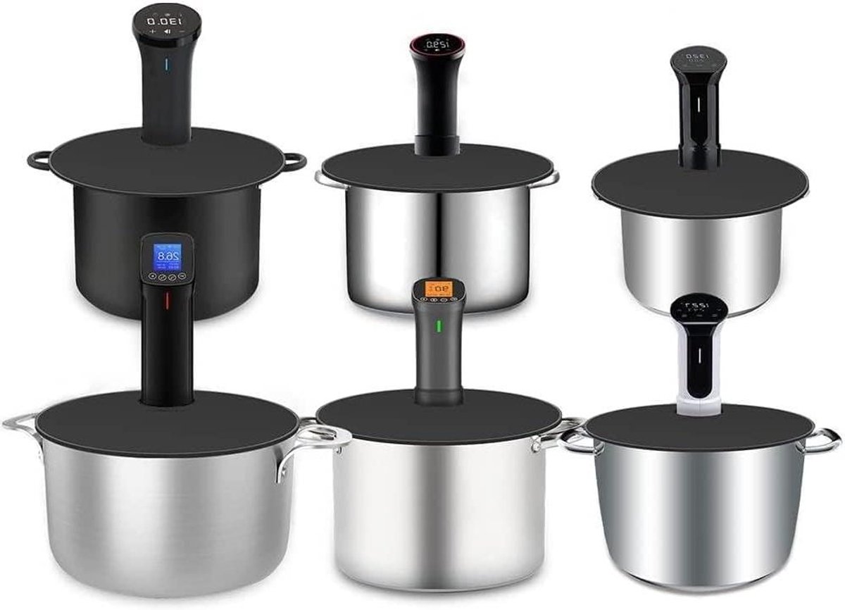 Sous Vide Deksel - Vacuüm Koken - Precisie Koken - Universele Pasvorm - Diameter 28 cm - Zwart