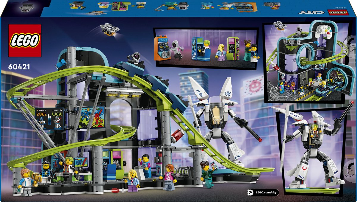 LEGO City Achtbaan in Robotwereld speelgoed - 60421 — afbeelding 13