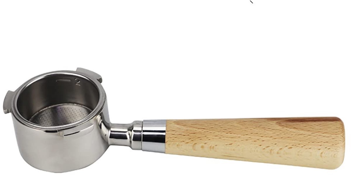 aladdien - Bodemloze Portafilter - Professioneel Koffie Accessoire - 51mm - Rvs Koffiefilter - Geschikt voor Delonghi EC680 EC685 - Koffie Liefhebbers