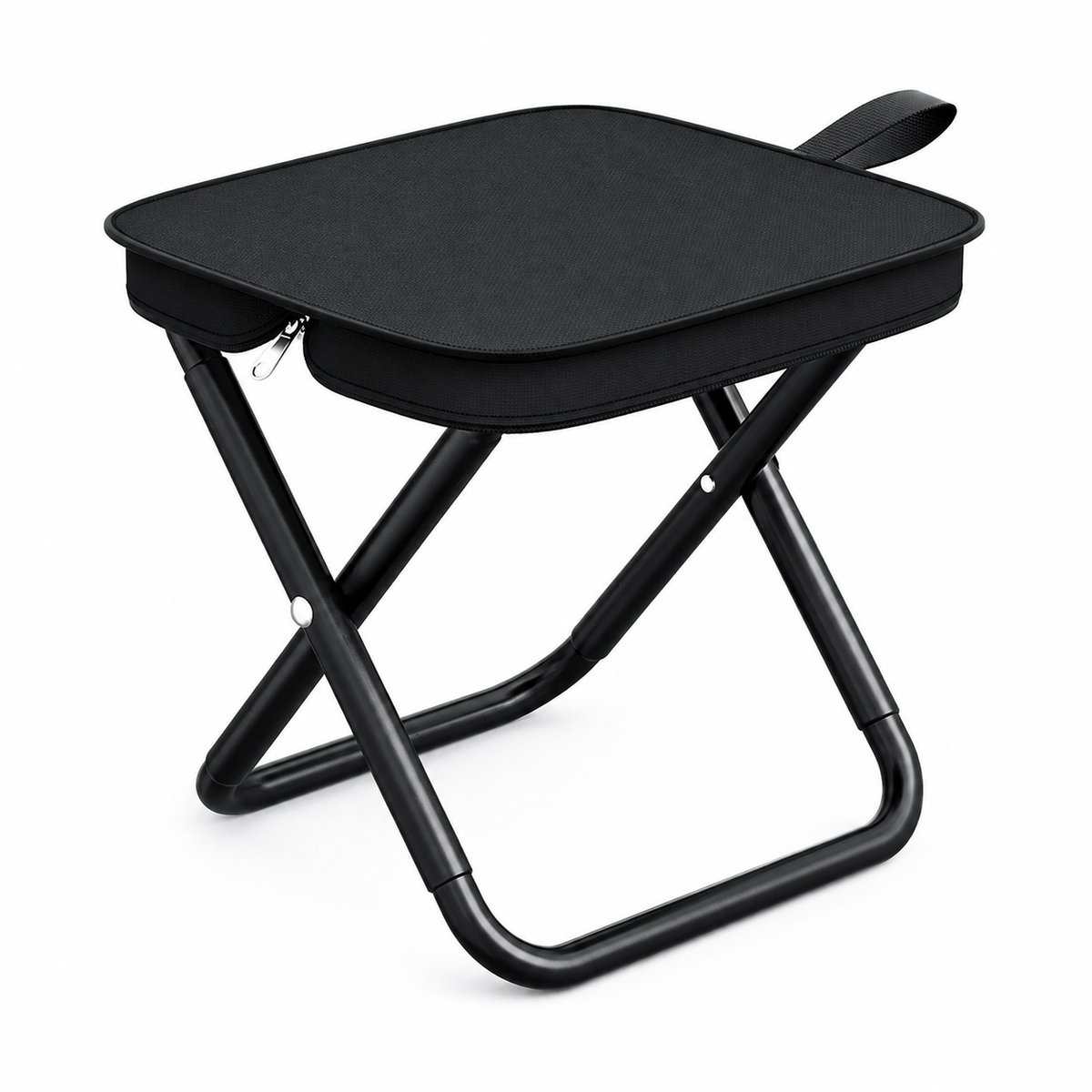 Heuts Goods - Mini Campingstoel - Vouwstoel - Campingstoel Opvouwbaar - Strandstoel - Kampeerstoel - Makkelijk Draagbaar - Inklapbaar - Lichtgewicht - Zwart — cadeau in Sport & Outdoor - foto 2