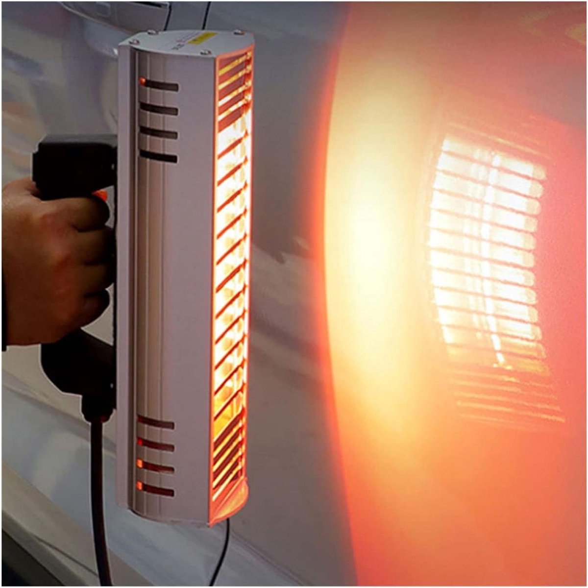 Infrarood Lamp - Verwarmingslamp Droger - Verf Drogen - Snelle Uitharding - 1000W - Zilverkleurig