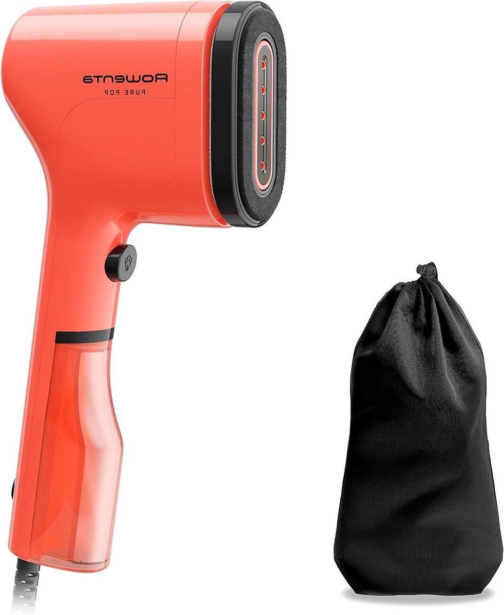 Stoomborstel - Kledingstomer - Kleding Verzorgen - Omkeerbare Borstelkop - 70 ml - Koraalrood
