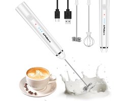 Elektrische Melkopschuimer USB Oplaadbaar met 3 Snelheden voor Koffie en Latte