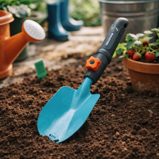 Gardena Tuinschepje Junior 11 Cm Staal Turquoise/grijs van Merkloos	 — afbeelding 3