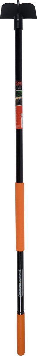 BLACK+DECKER Schoffel met Steel - 146 x 16 x 14,5 CM - 990 Gram - Landhak - Onkruid Wieden en Grond Cultiveren - Zwart/Oranje