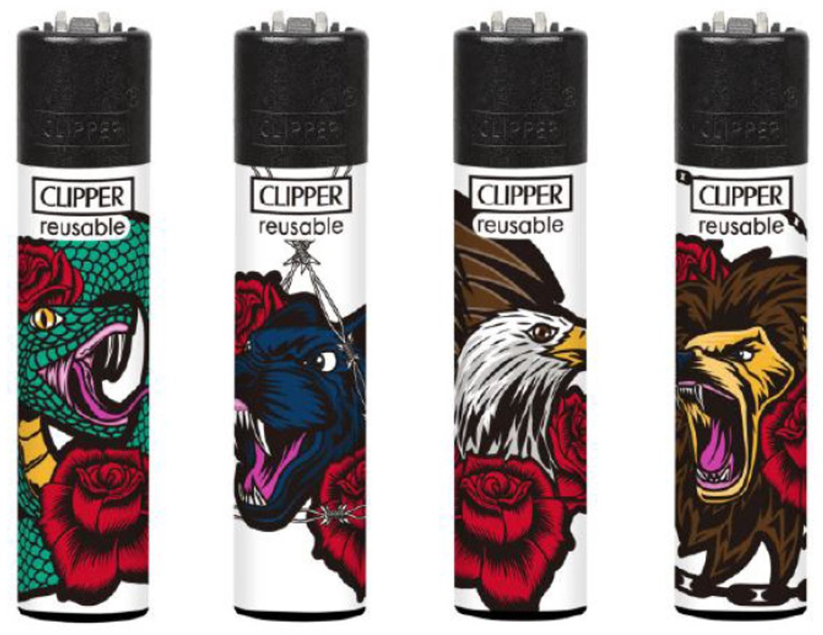 Clipper - Classic Large - Aanstekers - "Hardcore Jungle" - (4stuks)