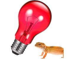 Reptiel Warmte Lamp - Terrarium Verwarming - Klimaatbeheersing Huisdier - Simuleert Natuurlijke Habitat - 100W - Wijnrood