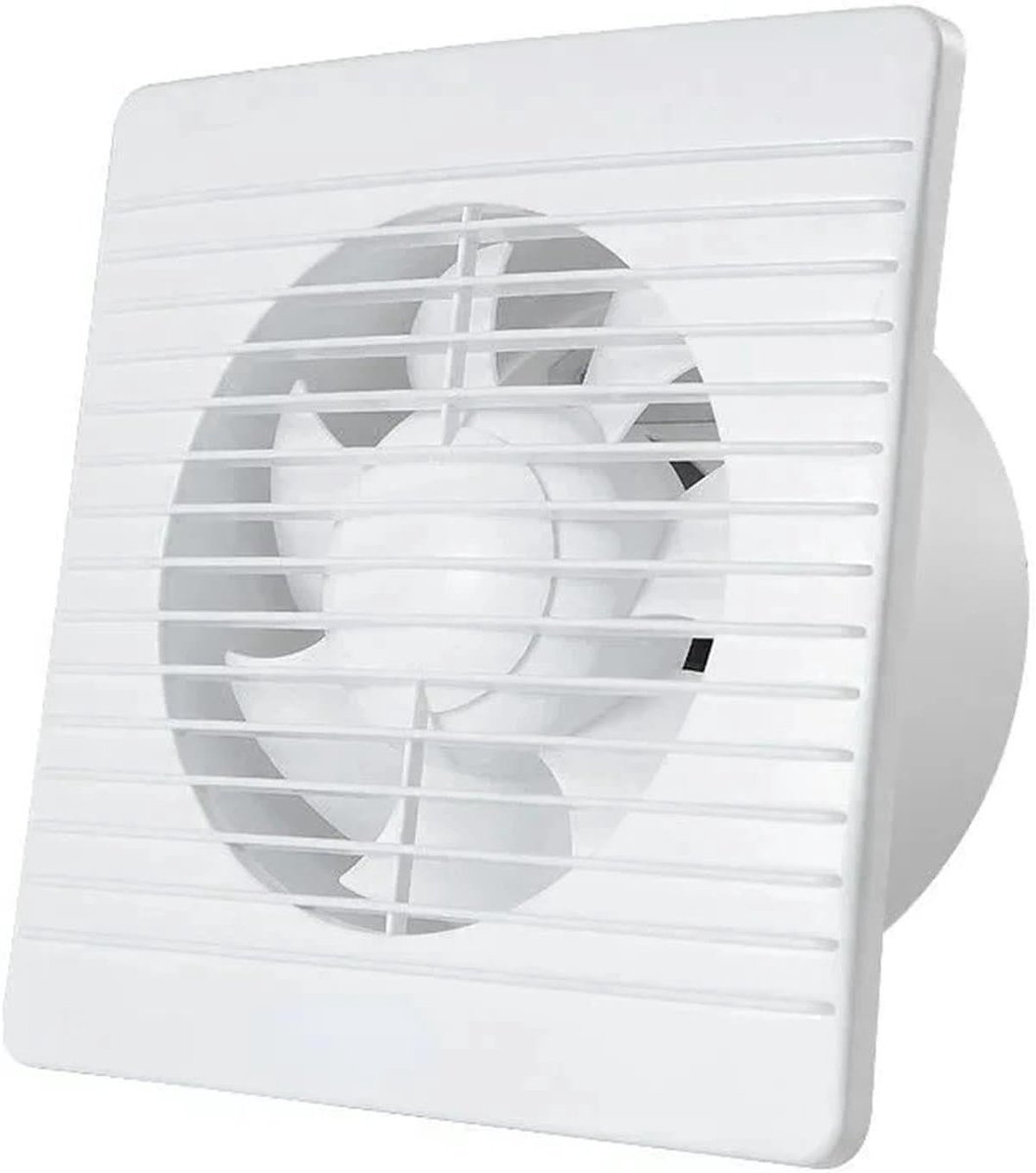 Afzuigventilator Wandventilator - Keuken Ventilator - Lucht Verversen - Anti Muggen Klep -