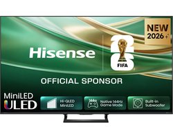 Hisense 50E8S SmartTV - 50 inch - 4K Hi-QLED MiniLED - 2026 - 1300 nits - Native 144Hz Game Mode - Built-in Subwoofer - Hi-View AI Engine - Hi-QLED Colour - Dolby Vision Atmos