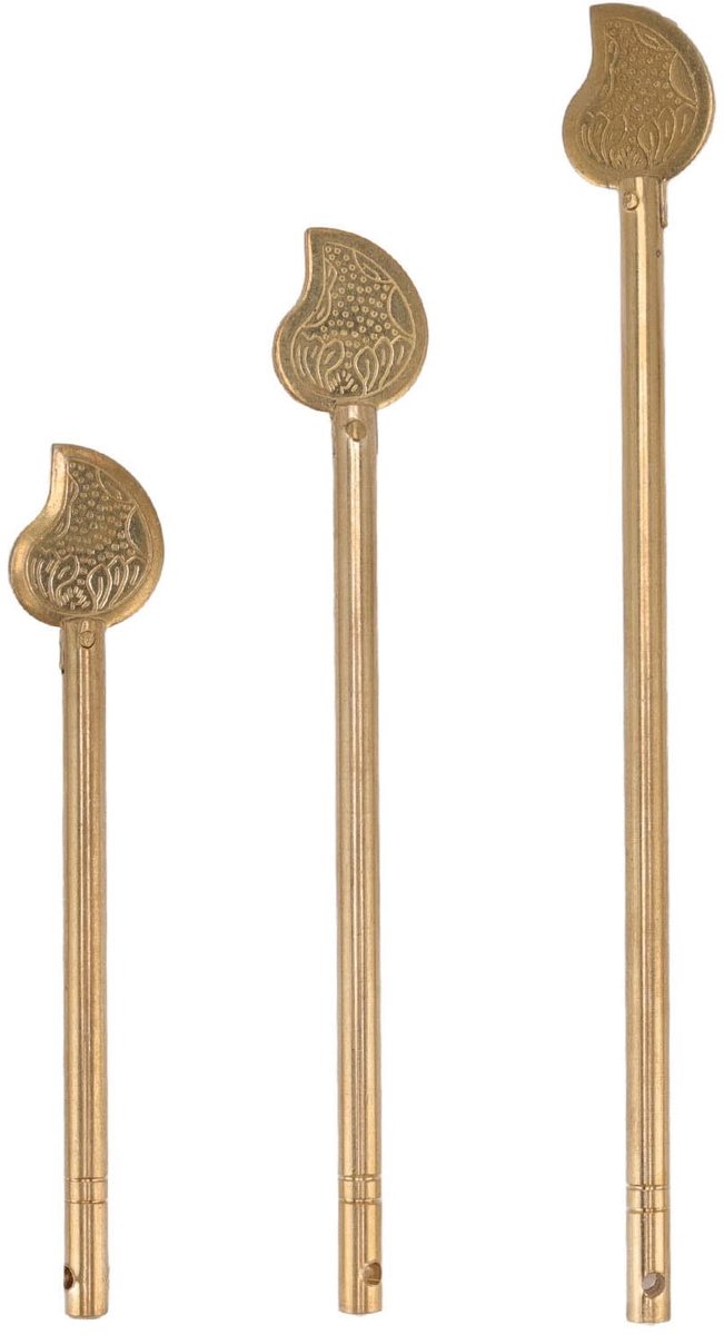 aladdien - Bladvormige Messing Kast Sleutelvergrendeling - Retro Stijl Klink - Premium Kwaliteit - Meubel Hardware - Ideal voor Deuren