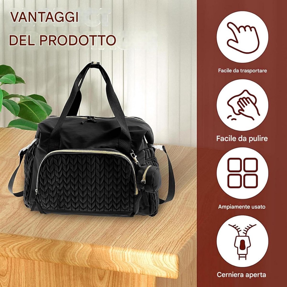 Luiertas Rugzak - Babytas - Reizen met baby - Grote capaciteit - 45 x 23 x 30 cm - Niet gespecificeerd – foto 6