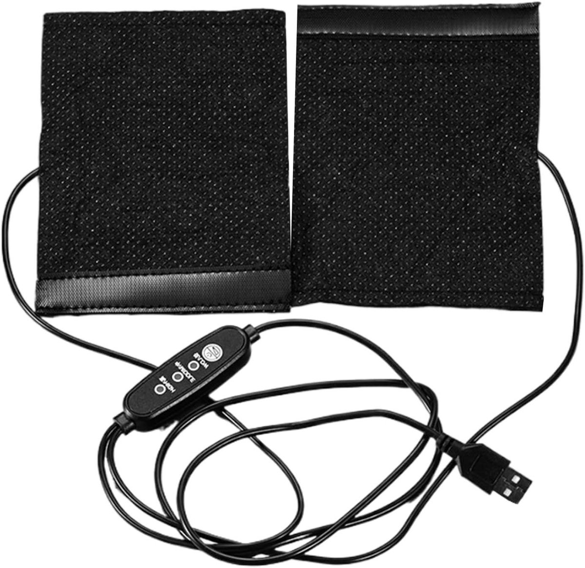 Verwarmingskussen USB - Elektrisch Warmtekussen - Verlicht Spanning - Constante Warmte Afgifte - 20 x 10 cm - Grijs