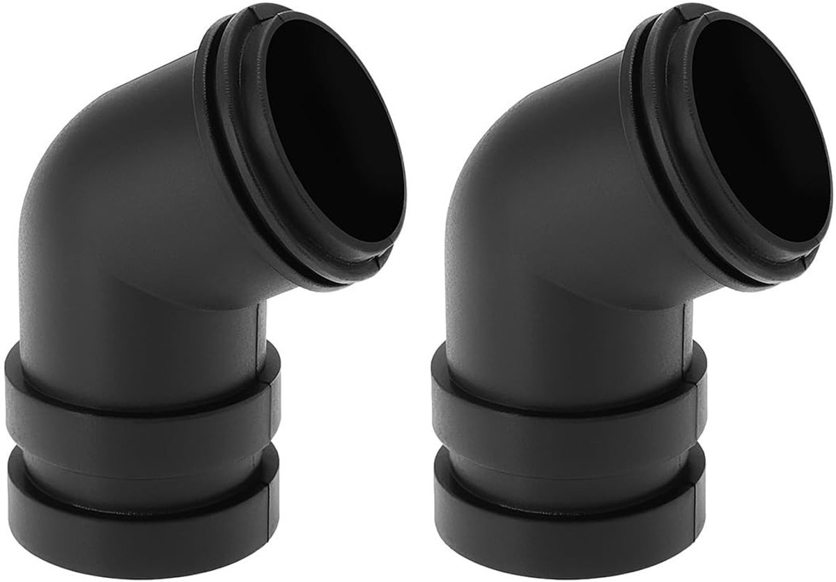 ONF3 - Plastic Elbow Adapter - 2 Stuks voor Bandenschuurmachine - Stofafzuiging Verbinder - Duurzaam materiaal - Efficiënte stofafzuiging - Gesc...