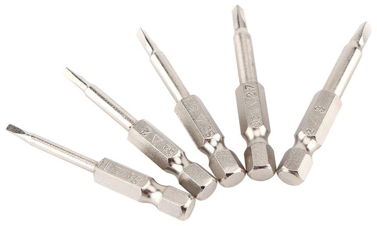 aladdien - Magnetische Schroevendraaierset - 5-delige set - Handige schroevendraaiers - Driehoek bits - Voor diverse gereedschappen - Ideaal voor kl...