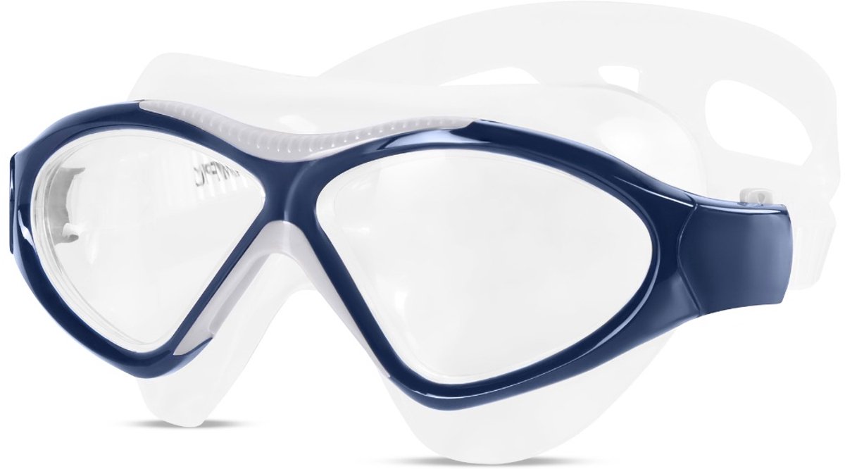 Spokey AMPIO Zwembril - Zwart - UV-bescherming - Anti-fog - Siliconen gasket - Verstelbare strap