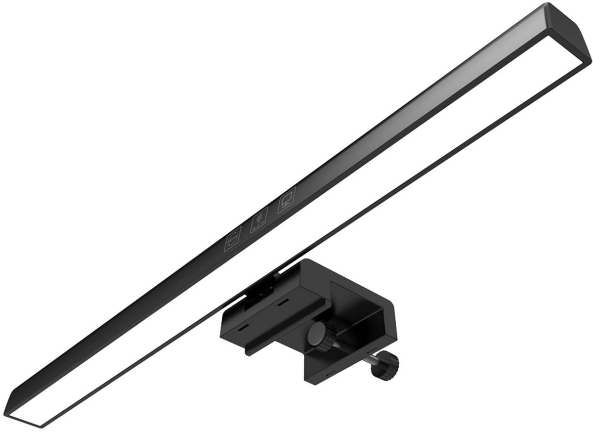 aladdien - Computer Display Lichtbalk - LED Bureaulamp - Oogbescherming - Zwart - Aangenaam Licht - Geschikt voor Thuiswerkplek - Model Q-LE11