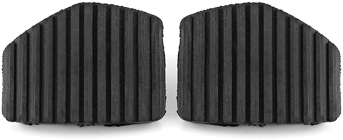 ONF3 - Auto pedaal rubberen afdekking - Koppeling en rempedaal - Duurzaam en stevig - Zwart - Auto accessoires - Verbeter grip en veiligheid - G...