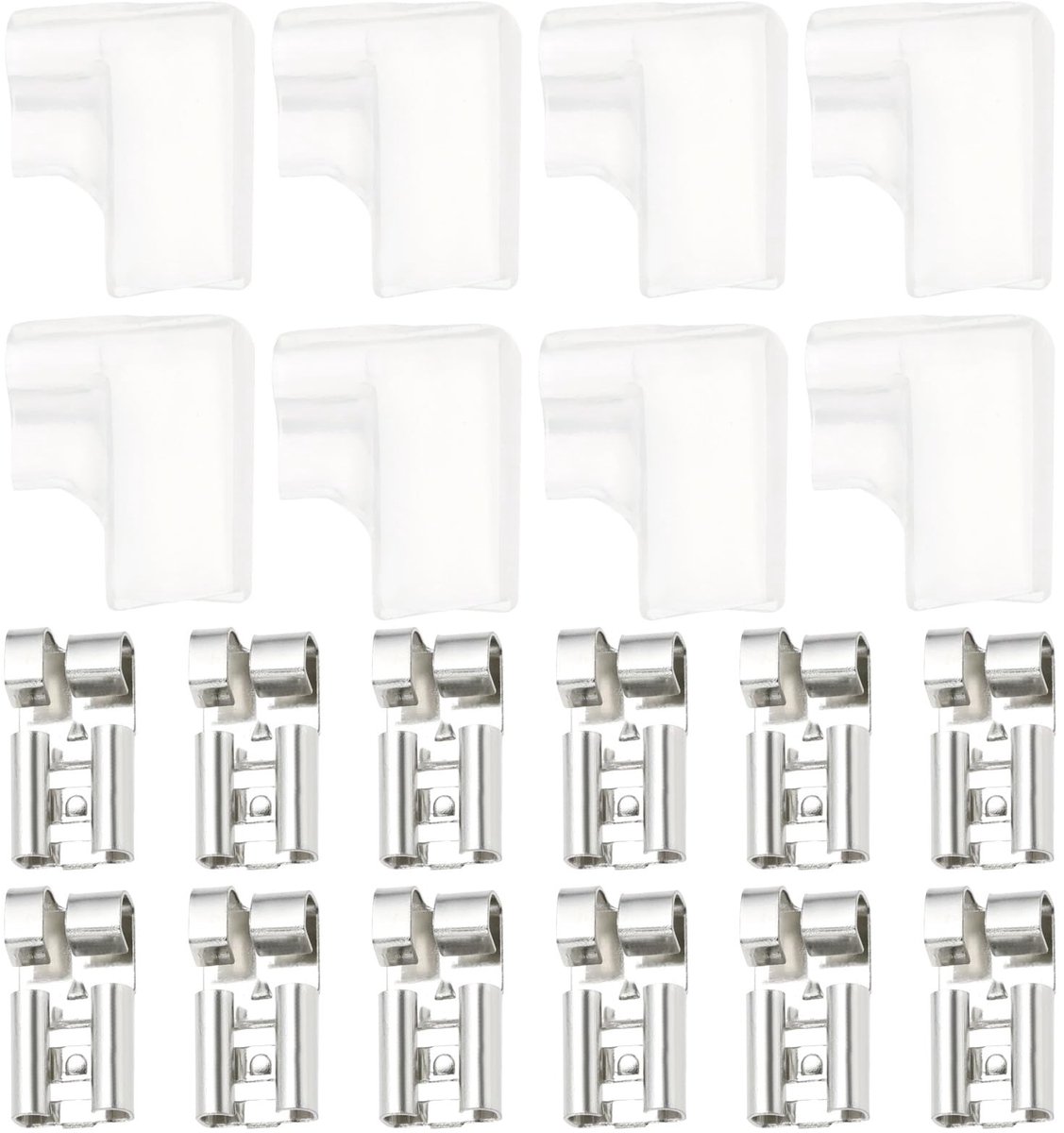 ONF3 - Spade Crimp Terminals - 100 Pcs - Voor Elektrische Verbindingen - 6.3mm - Klemmen voor Kabels - Geschikt voor 16-22 - 100 Stuks