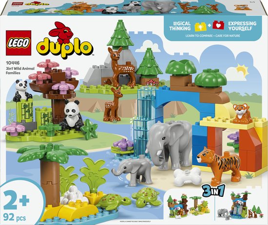 LEGO DUPLO Stad 3-in-1 families van wilde dieren - 10446