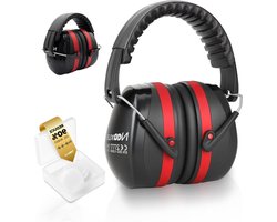 Hoofdtelefoon - Oorkappen - Studeer Geluid - 34 dB Demping - Uniseks - Zwart
