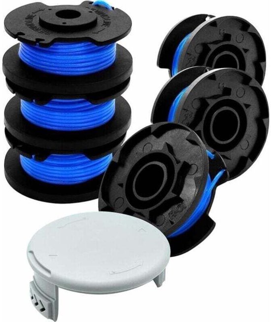 Trimmerlijnspoel Ryobi One+ 18V 24V 40V – 6 x 3,35 m nylon draad 1,6 mm – vervangingsspoelen set
