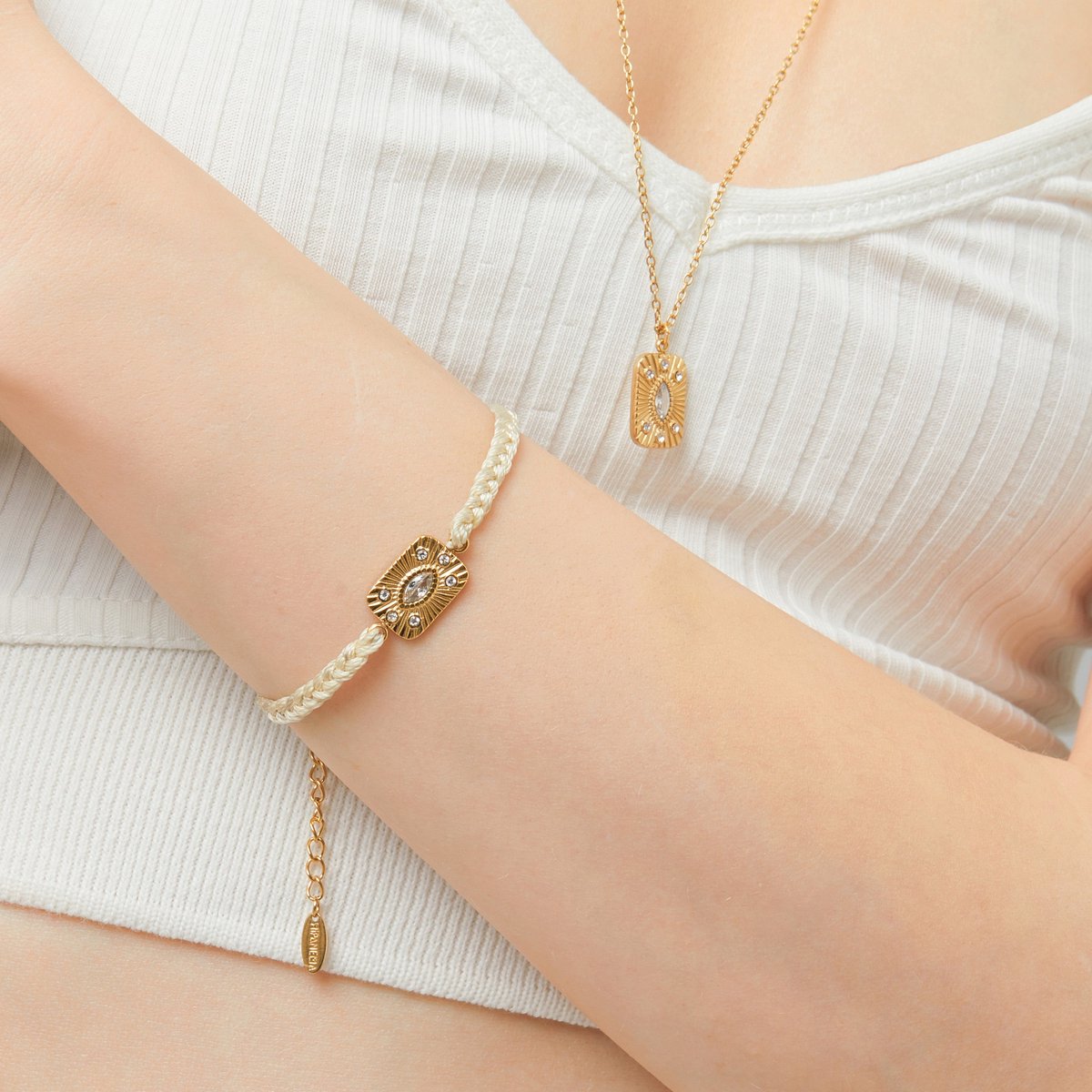 Hipanema Zenon witte armband