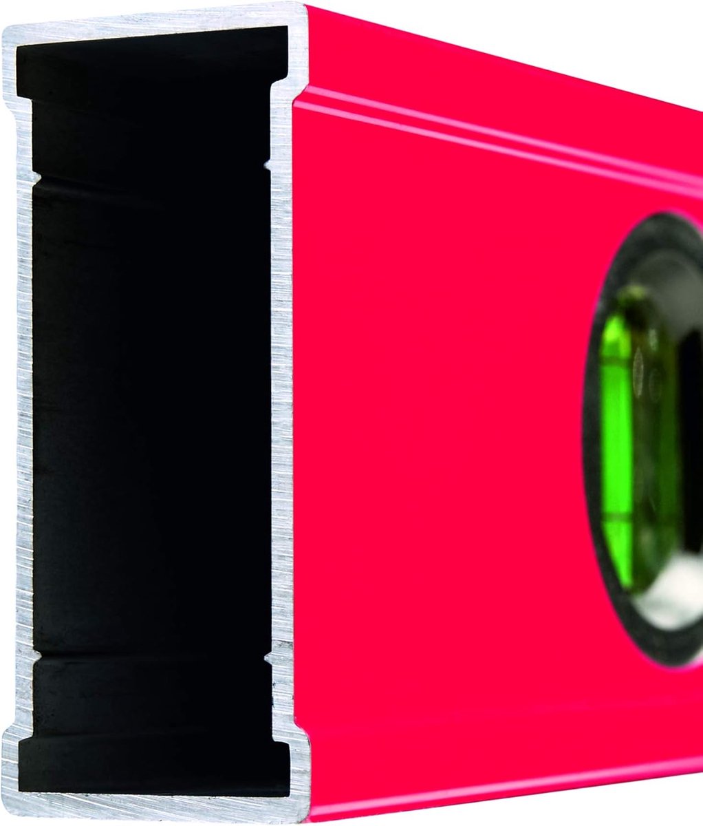 Aluminium Waterpas - Profiel Waterpas - Precisie Meten - Randloze Libel - 60 cm - Rood