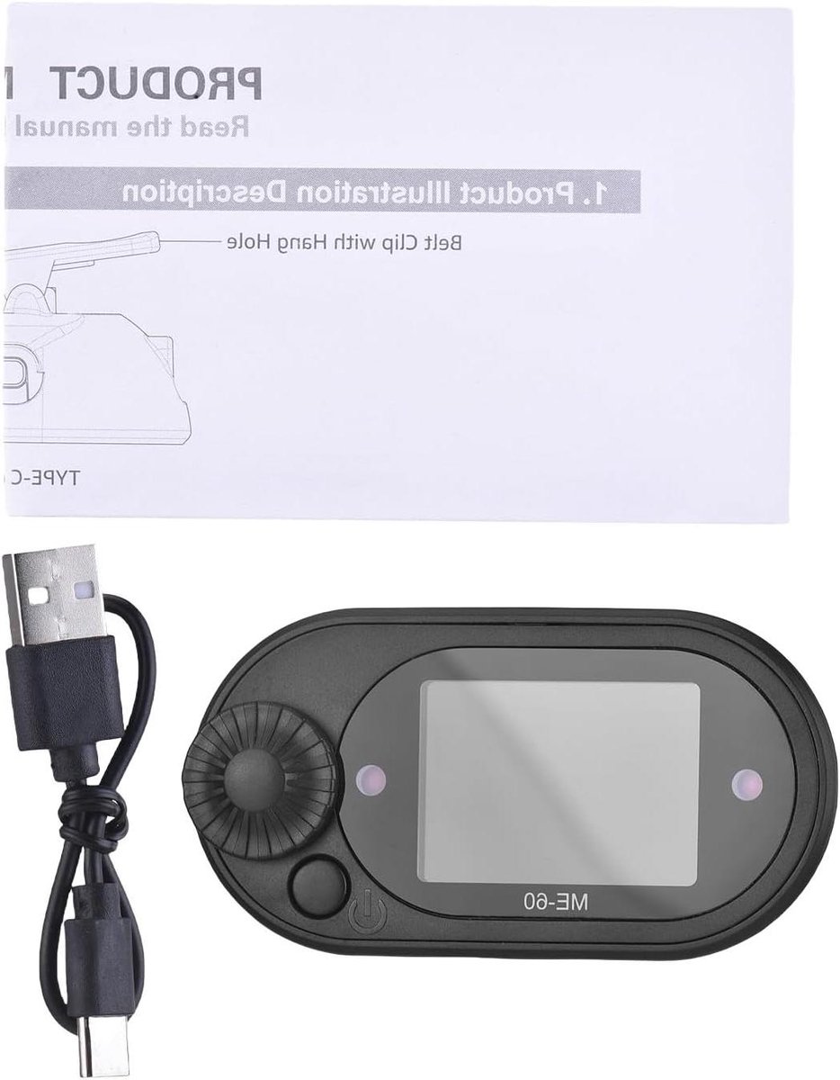 Digitale Metronoom - Ritme Trainer - Muziek Oefenen - 3-in-1 Functie - 6.6 x 3.6 cm - Zwart