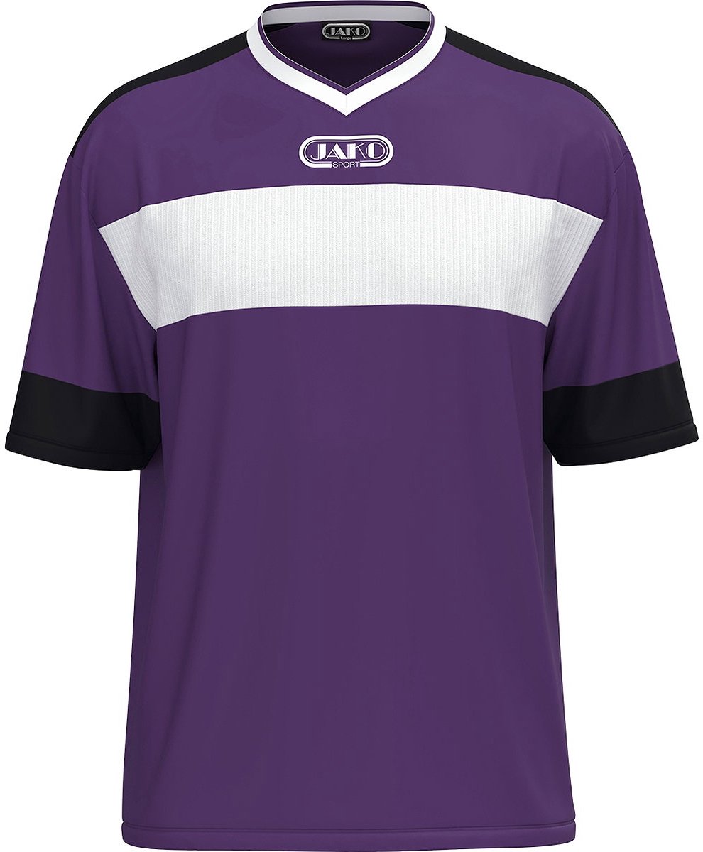 Jako Club 92 Shirt Korte Mouw Heren - Paars / Wit / Zwart | Maat: L