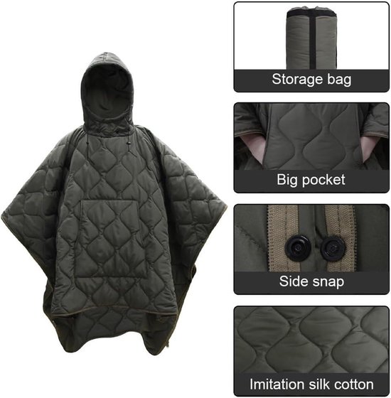 Compacte Bivakzak - Draagbare Schuilplaats - Outdoor Kamperen - Wind- en Waterdicht - 150 x 200 cm - Zoals Afgebeeld — afbeelding 5