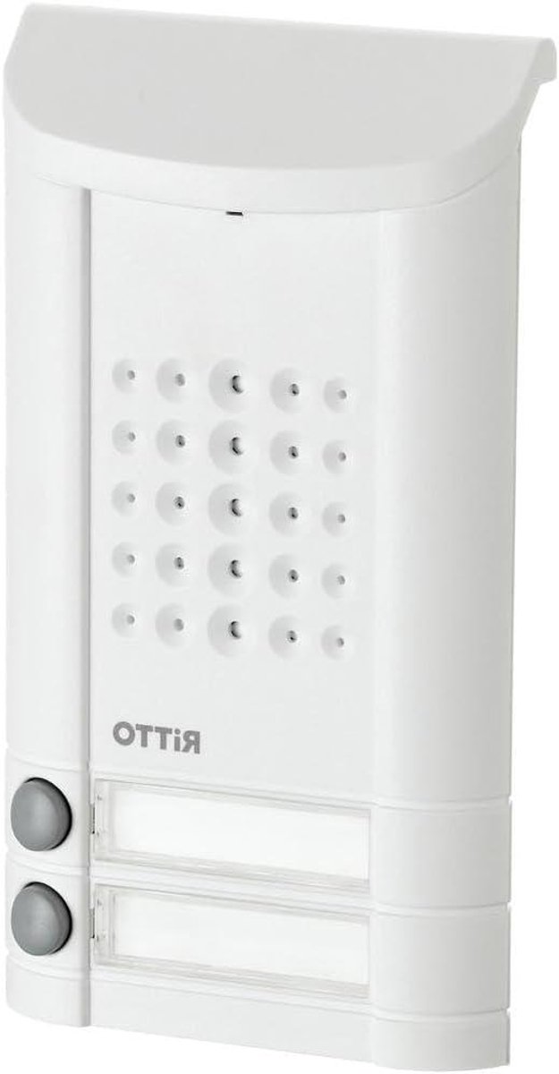 Deurstation - Intercom Systeem - Toegangscontrole - Twee Belknoppen - 90 x 146 x 21 mm - Wit