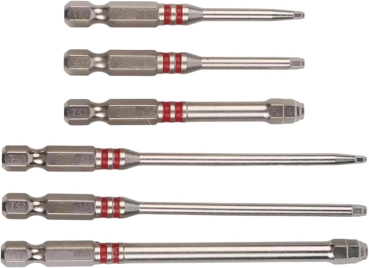 Schroevendraaierset 6-delig - Gereedschapset - Doe-het-zelf klussen - Magnetische grip - Universele schacht - Metaal