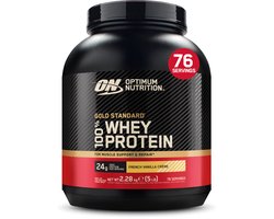 Optimum Nutrition Gold Standard 100% Whey Protein - French Vanilla - Proteine Poeder - Eiwitshake - 2270 gram (71 servings)