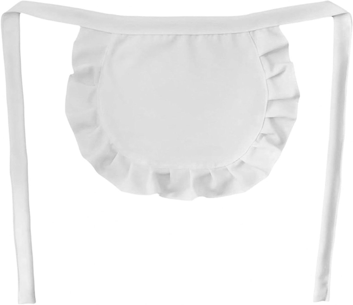 Witte Taille Schort voor Cosplay, Feest of Keuken - Verstelbaar