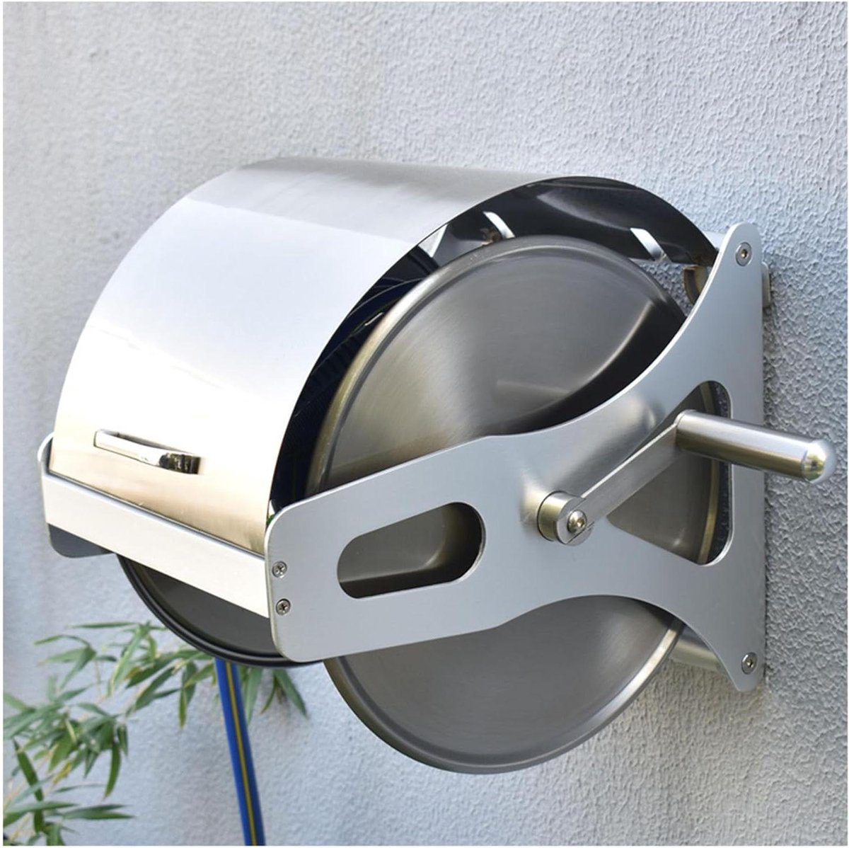 Tuinslanghaspel - Slanghouder - Tuin Bewateren - Zwaar Uitvoering - 40 Meter Capaciteit - Zilver